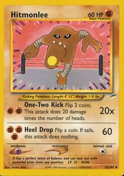 Hitmonlee (42/105) [Neo Destiny Unlimited] | North Game Den