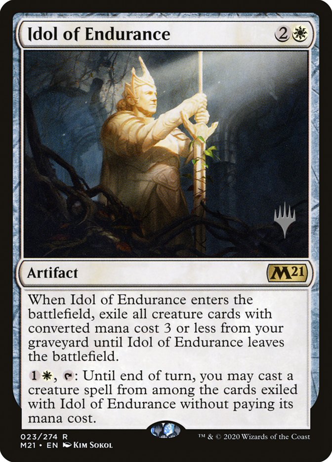 Idol of Endurance (Promo Pack) [Core Set 2021 Promos] | North Game Den