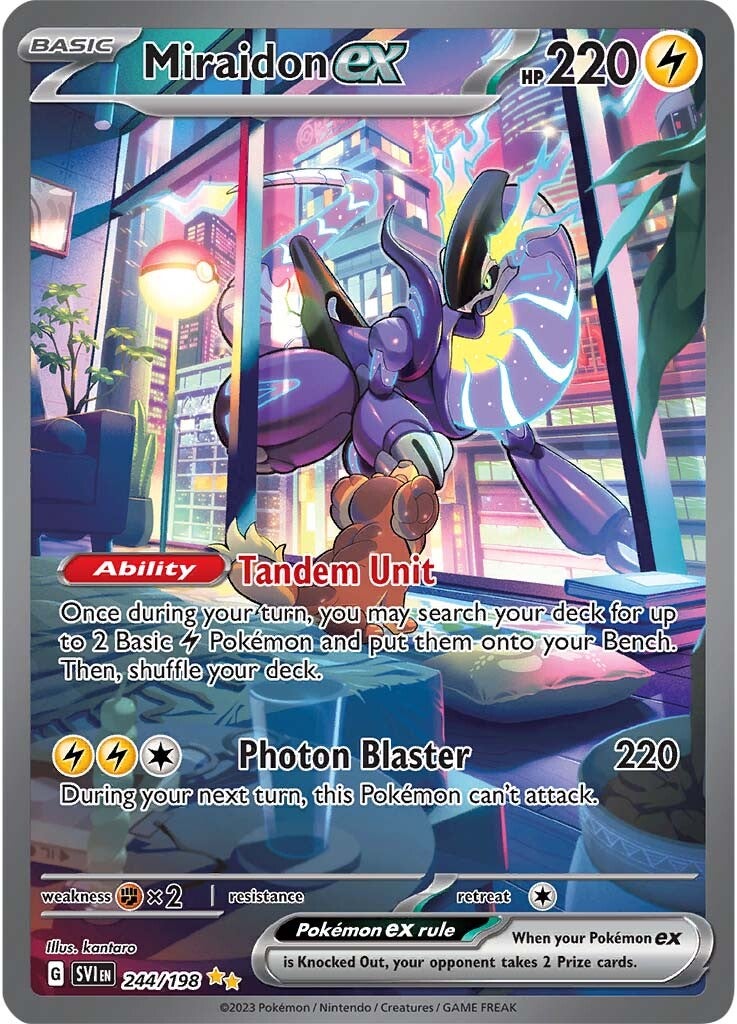 Miraidon ex (244/198) [Scarlet & Violet: Base Set] | North Game Den