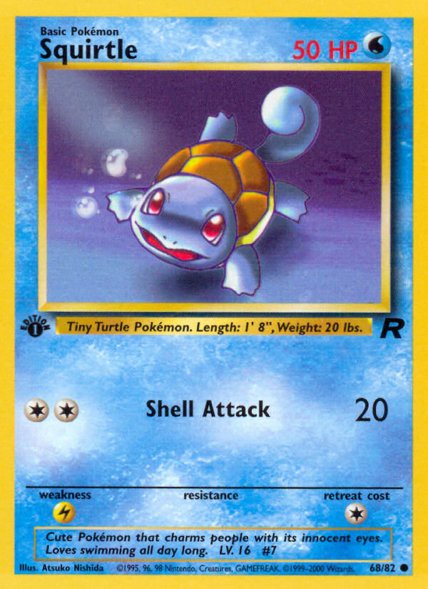 Squirtle (68/82) [Team Rocket 1st Edition] | North Game Den