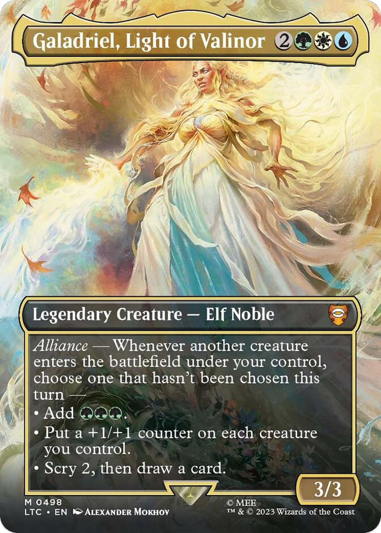 Galadriel, Light of Valinor (Borderless) [The Lord of the Rings: Tales of Middle-Earth Commander] | North Game Den