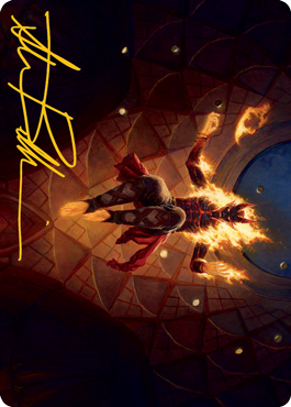 Yusri, Fortune's Flame Art Card (Gold-Stamped Signature) [Modern Horizons 2 Art Series] | North Game Den