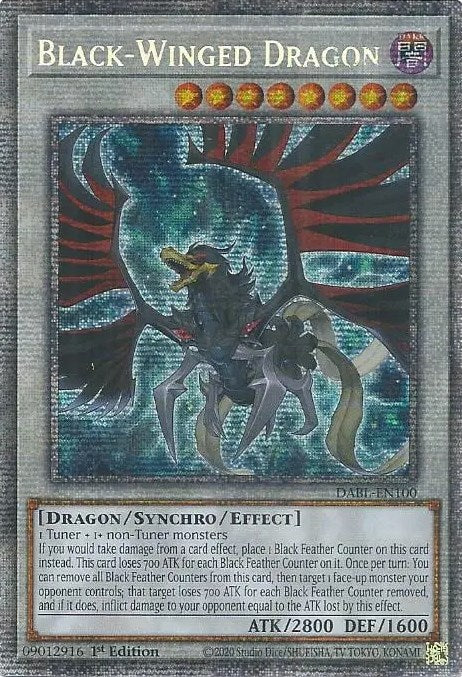Black-Winged Dragon [DABL-EN100] Starlight Rare | North Game Den