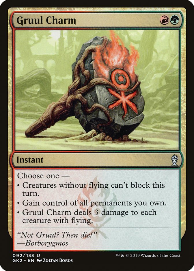 Gruul Charm [Ravnica Allegiance Guild Kit] | North Game Den