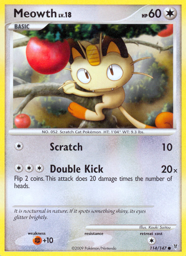 Meowth (114/147) [Platinum: Supreme Victors] | North Game Den