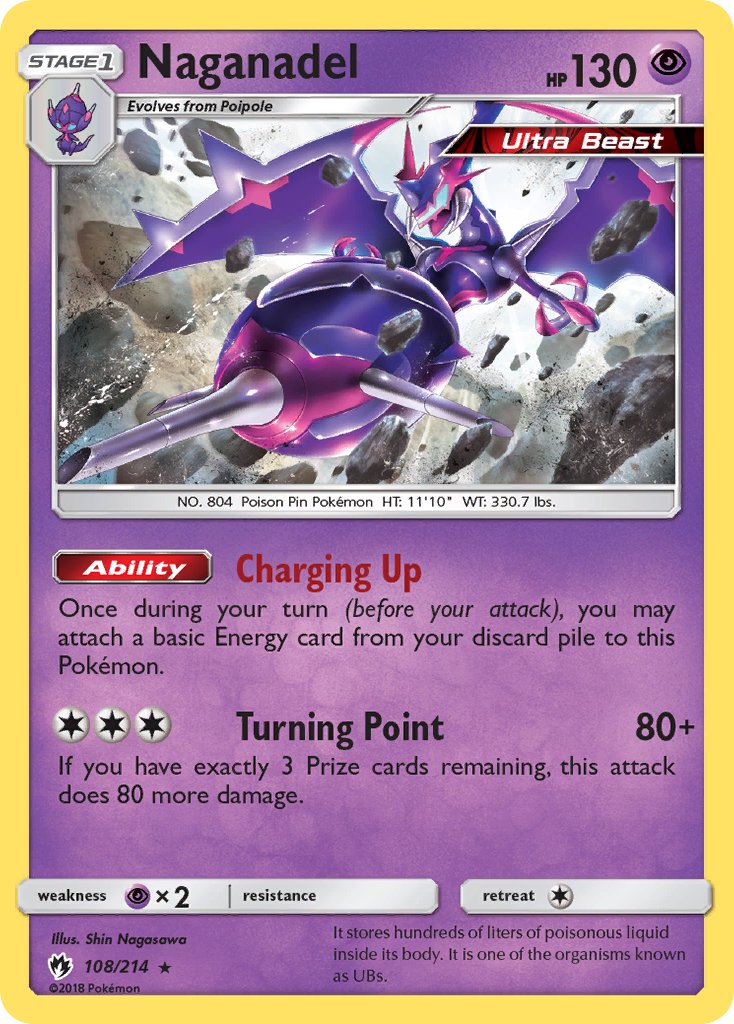 Naganadel(108/214) (Theme Deck Exclusive) [Sun & Moon: Lost Thunder] | North Game Den
