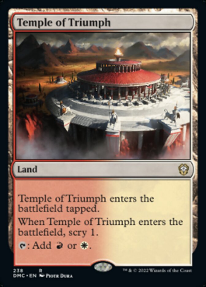 Temple of Triumph [Dominaria United Commander] | North Game Den