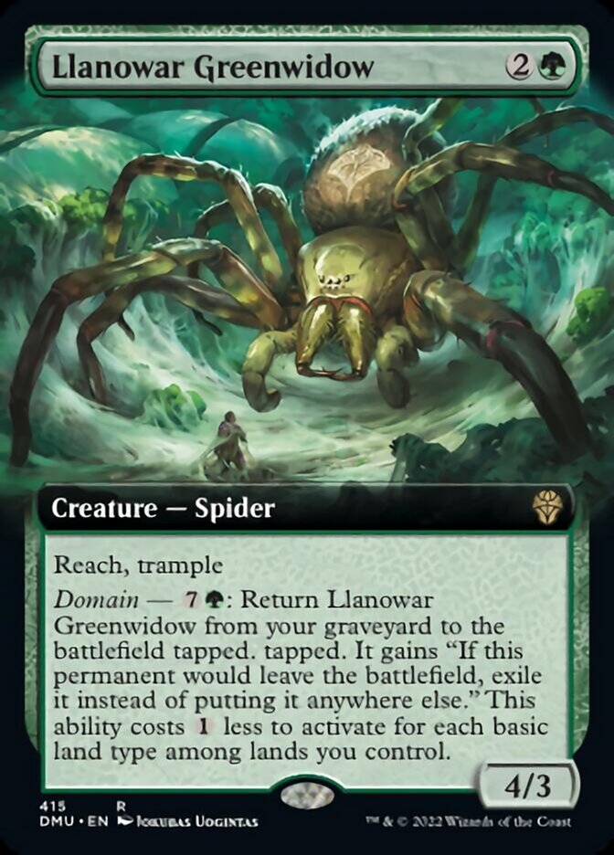 Llanowar Greenwidow (Extended Art) [Dominaria United] | North Game Den