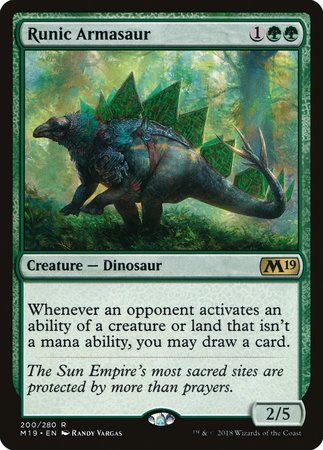 Runic Armasaur [Core Set 2019] | North Game Den