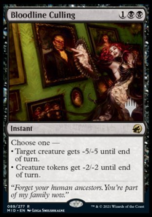 Bloodline Culling (Promo Pack) [Innistrad: Midnight Hunt Promos] | North Game Den