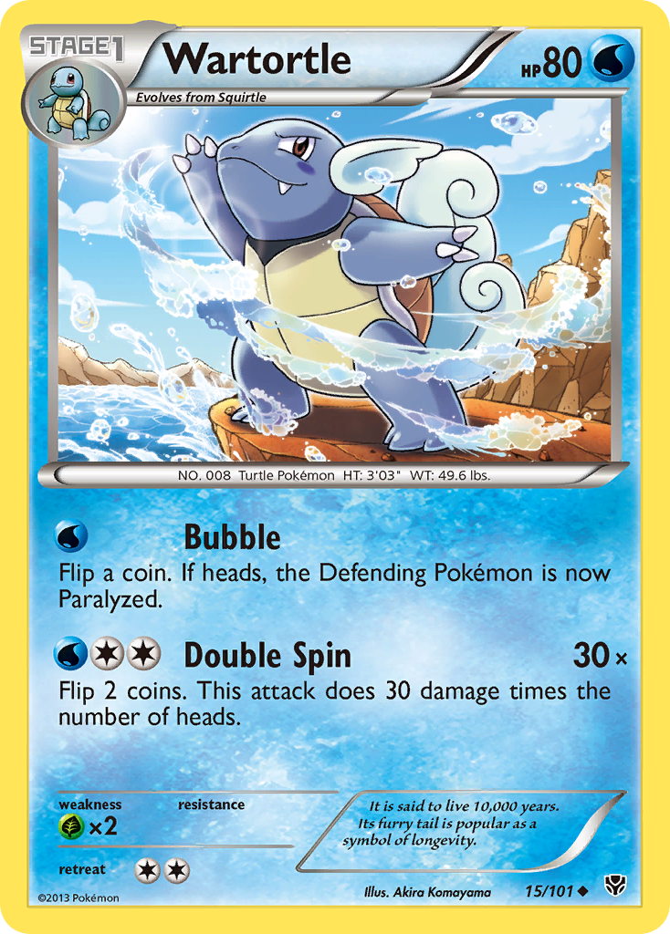 Wartortle (15/101) [Black & White: Plasma Blast] | North Game Den