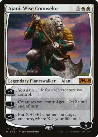 Ajani, Wise Counselor [Core Set 2019] | North Game Den