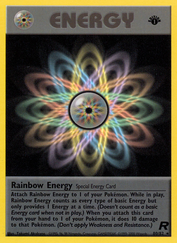 Rainbow Energy (80/82) [Team Rocket 1st Edition] | North Game Den