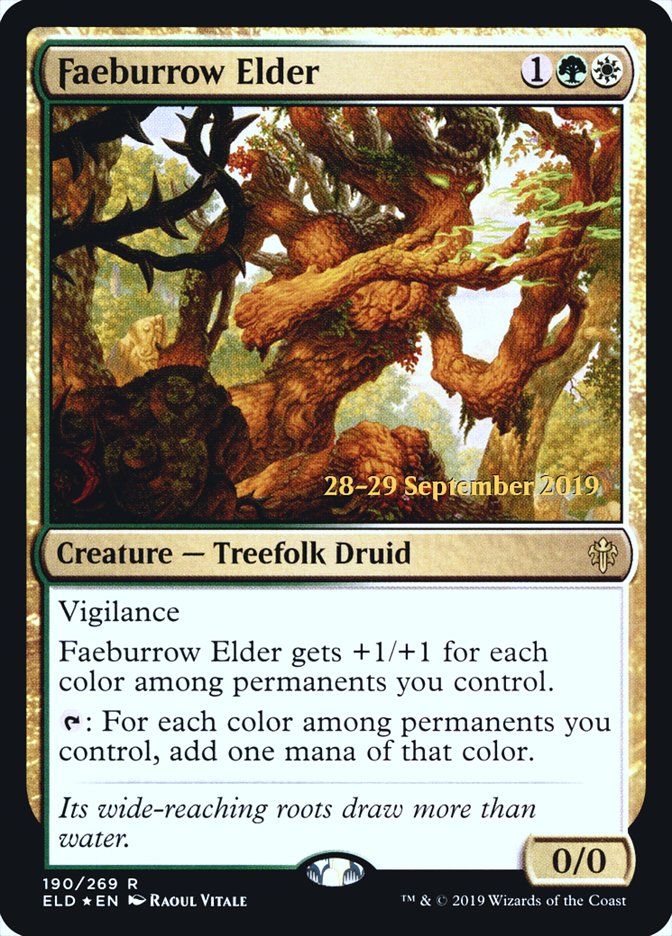 Faeburrow Elder  [Throne of Eldraine Prerelease Promos] | North Game Den