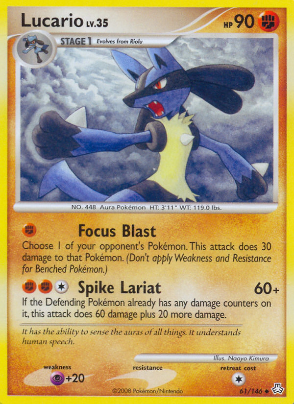 Lucario (61/146) [Diamond & Pearl: Legends Awakened] | North Game Den
