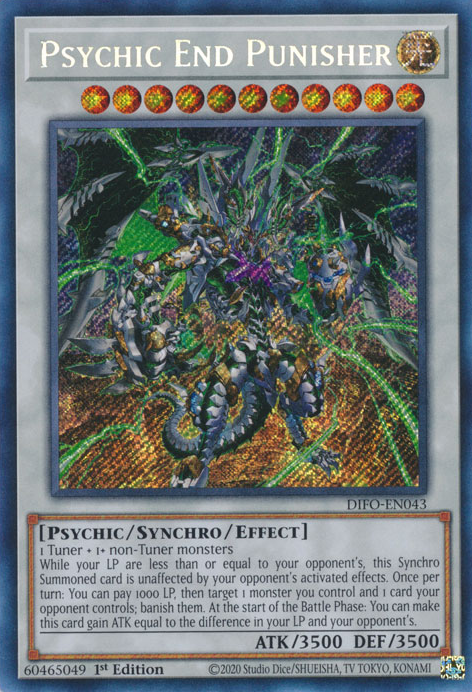 Psychic End Punisher [DIFO-EN043] Secret Rare | North Game Den