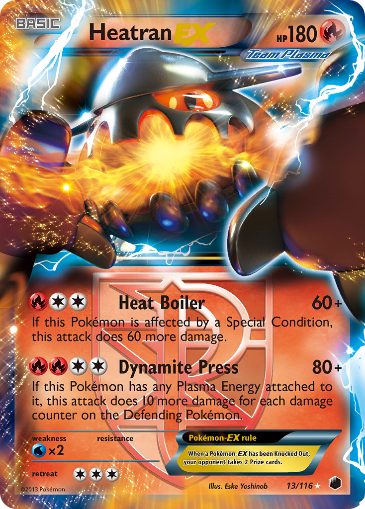 Heatran EX (13/116) [Black & White: Plasma Freeze] | North Game Den