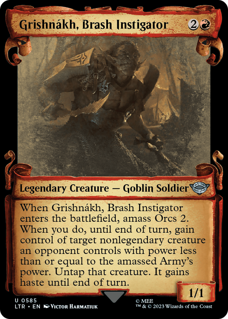 Grishnakh, Brash Instigator [The Lord of the Rings: Tales of Middle-Earth Showcase Scrolls] | North Game Den