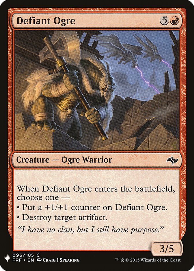 Defiant Ogre [Mystery Booster] | North Game Den