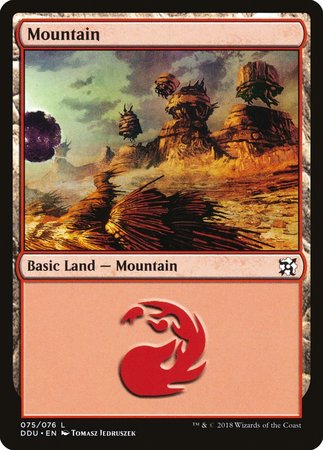 Mountain (75) [Duel Decks: Elves vs. Inventors] | North Game Den