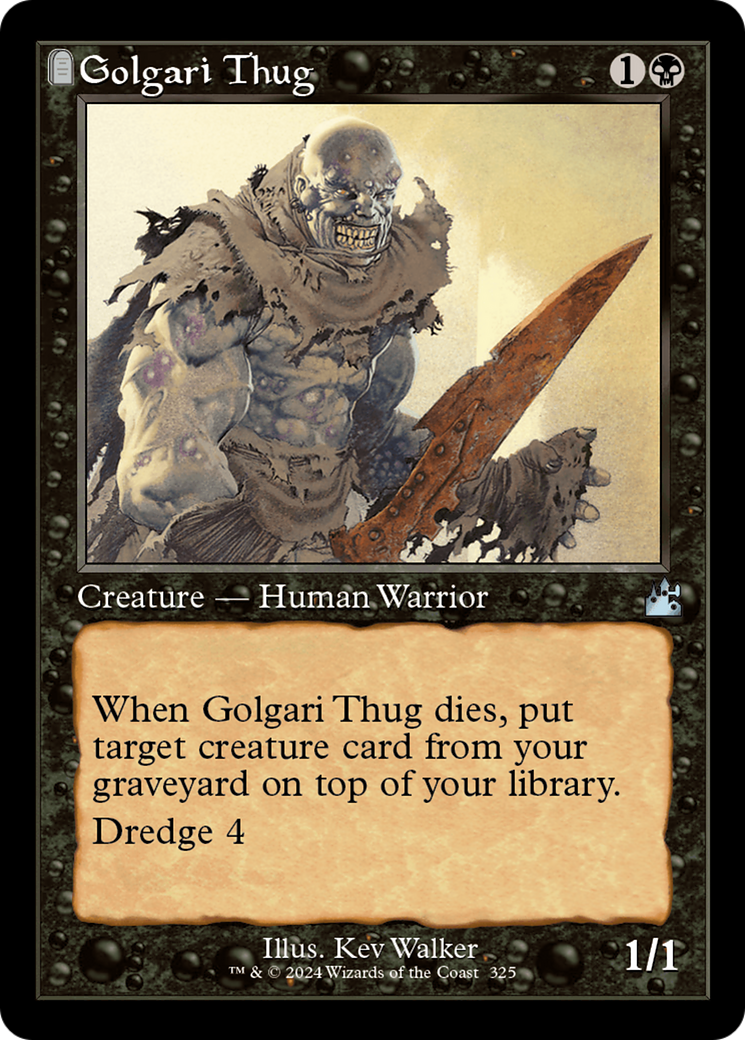 Golgari Thug (Retro Frame) [Ravnica Remastered] | North Game Den