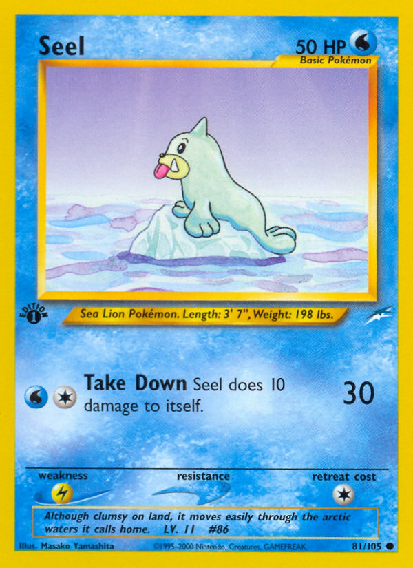 Seel (81/105) [Neo Destiny 1st Edition] | North Game Den