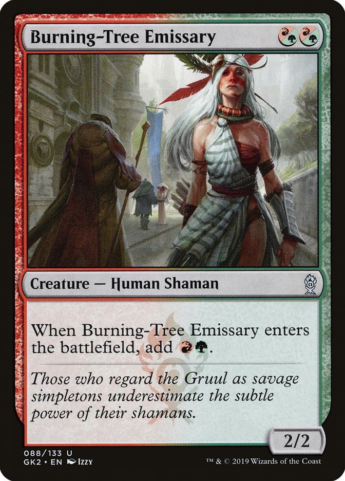 Burning-Tree Emissary [Ravnica Allegiance Guild Kit] | North Game Den