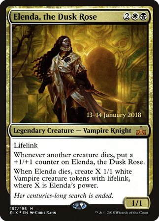 Elenda, the Dusk Rose [Rivals of Ixalan Promos] | North Game Den