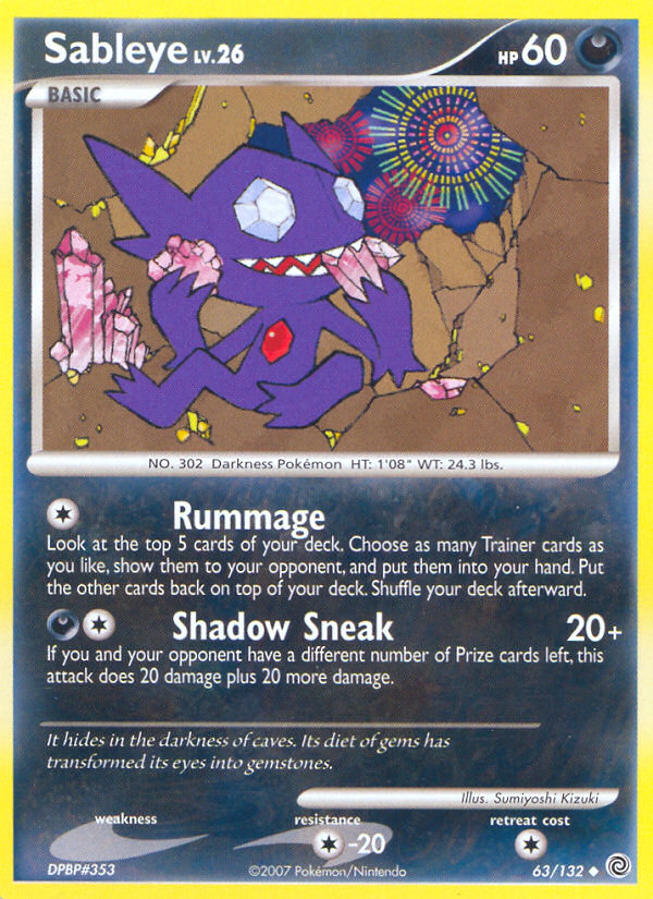 Sableye (63/132) [Diamond & Pearl: Secret Wonders] | North Game Den