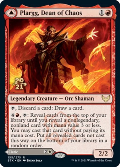 Plargg, Dean of Chaos // Augusta, Dean of Order [Strixhaven: School of Mages Prerelease Promos] | North Game Den