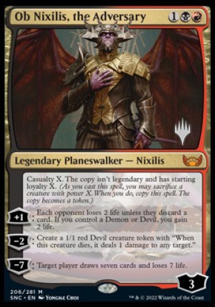 Ob Nixilis, the Adversary (Promo Pack) [Streets of New Capenna Promos] | North Game Den