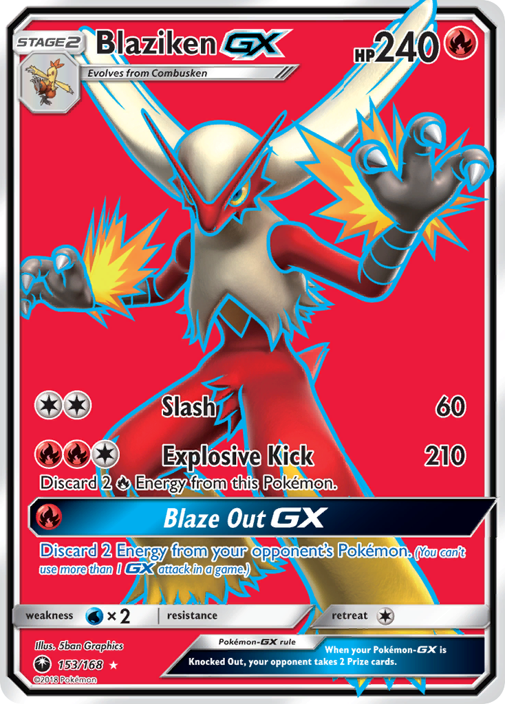 Blaziken GX (153/168) [Sun & Moon: Celestial Storm] | North Game Den