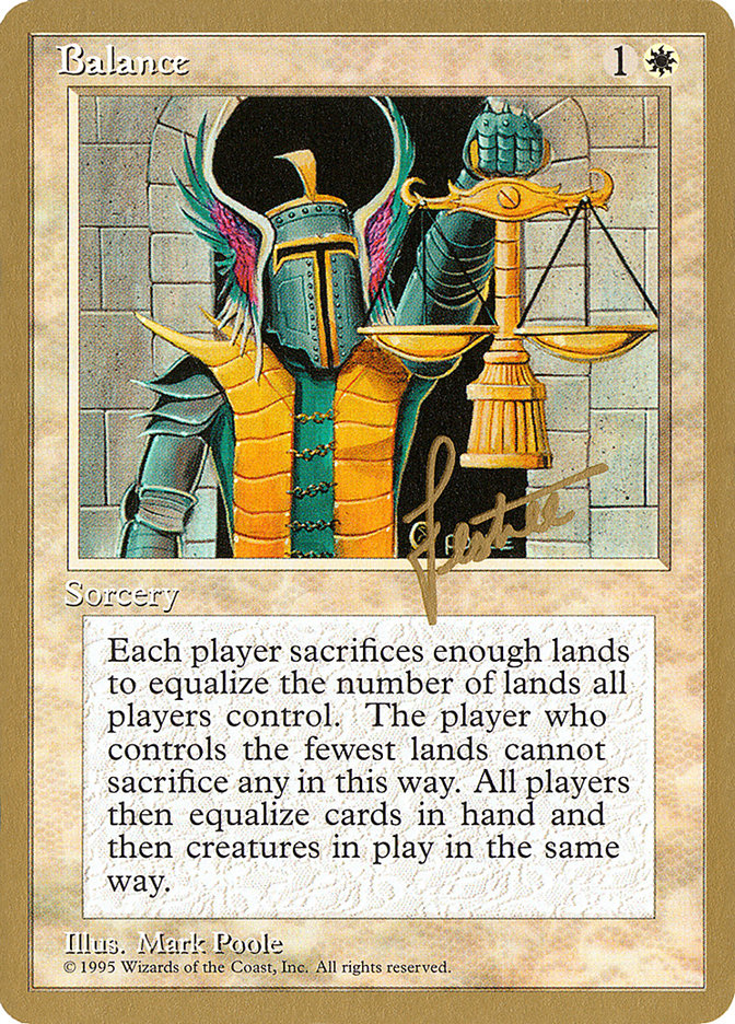Balance (Bertrand Lestree) [Pro Tour Collector Set] | North Game Den