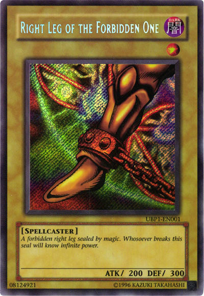 Right Leg of the Forbidden One [UBP1-EN001] Secret Rare | North Game Den