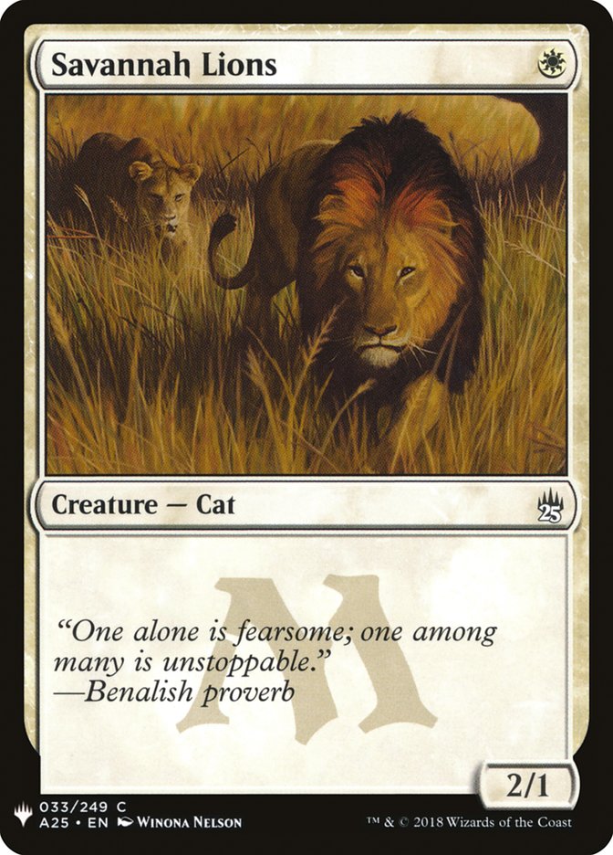 Savannah Lions [Mystery Booster] | North Game Den