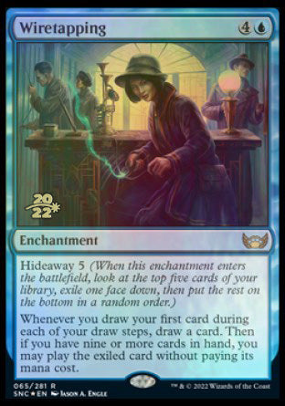 Wiretapping [Streets of New Capenna Prerelease Promos] | North Game Den