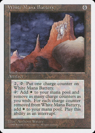 White Mana Battery [Fourth Edition] | North Game Den