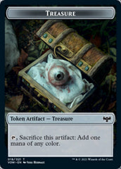Copy // Treasure Double-sided Token [Innistrad: Crimson Vow Tokens] | North Game Den