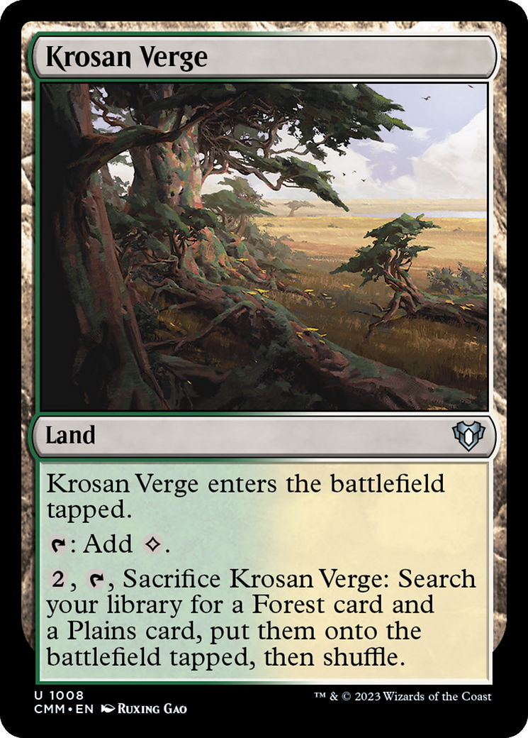 Krosan Verge [Commander Masters] | North Game Den