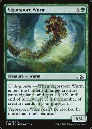 Vigorspore Wurm [Guilds of Ravnica] | North Game Den