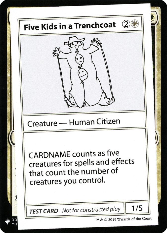 Five Kids in a Trenchcoat [Mystery Booster Playtest Cards] | North Game Den