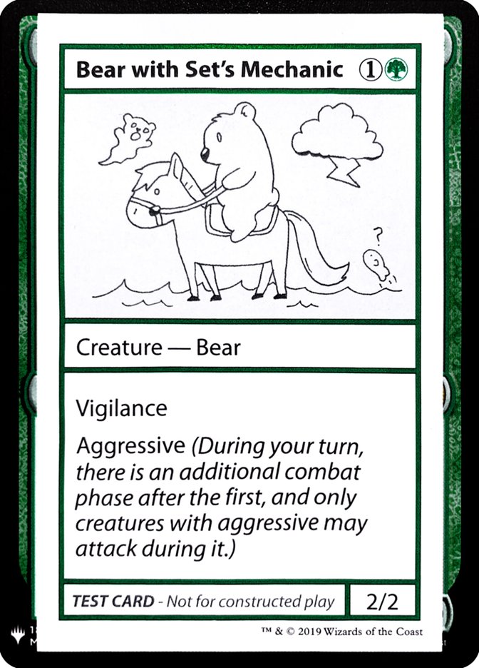Bear with Set's Mechanic [Mystery Booster Playtest Cards] | North Game Den