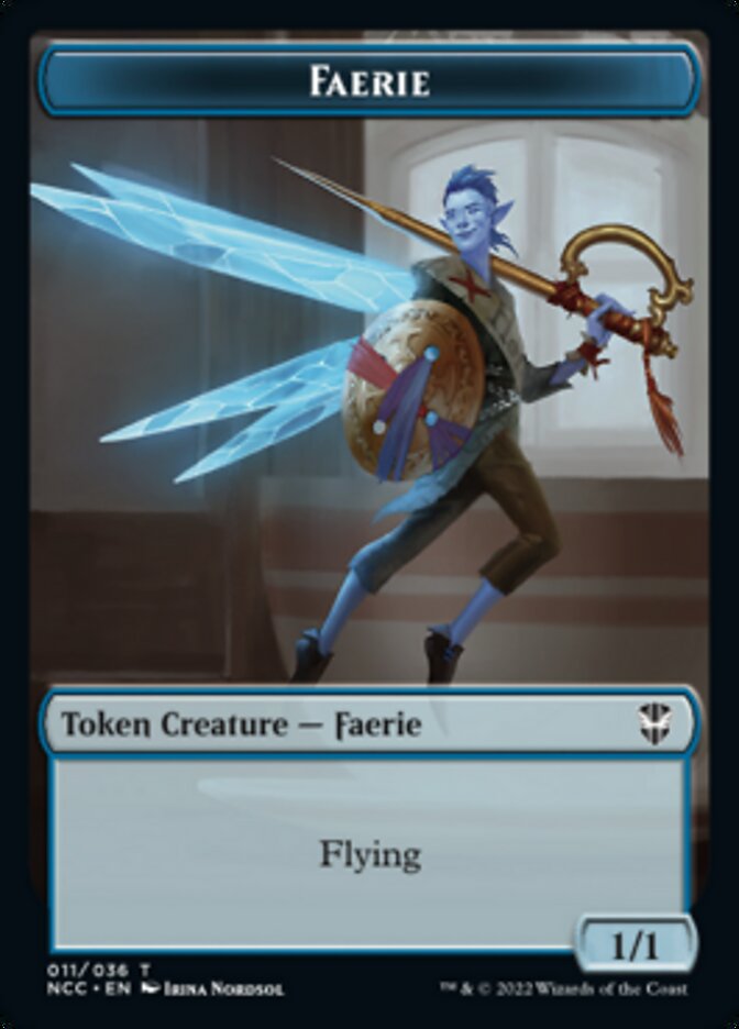 Faerie // Rogue Double-sided Token [Streets of New Capenna Commander Tokens] | North Game Den