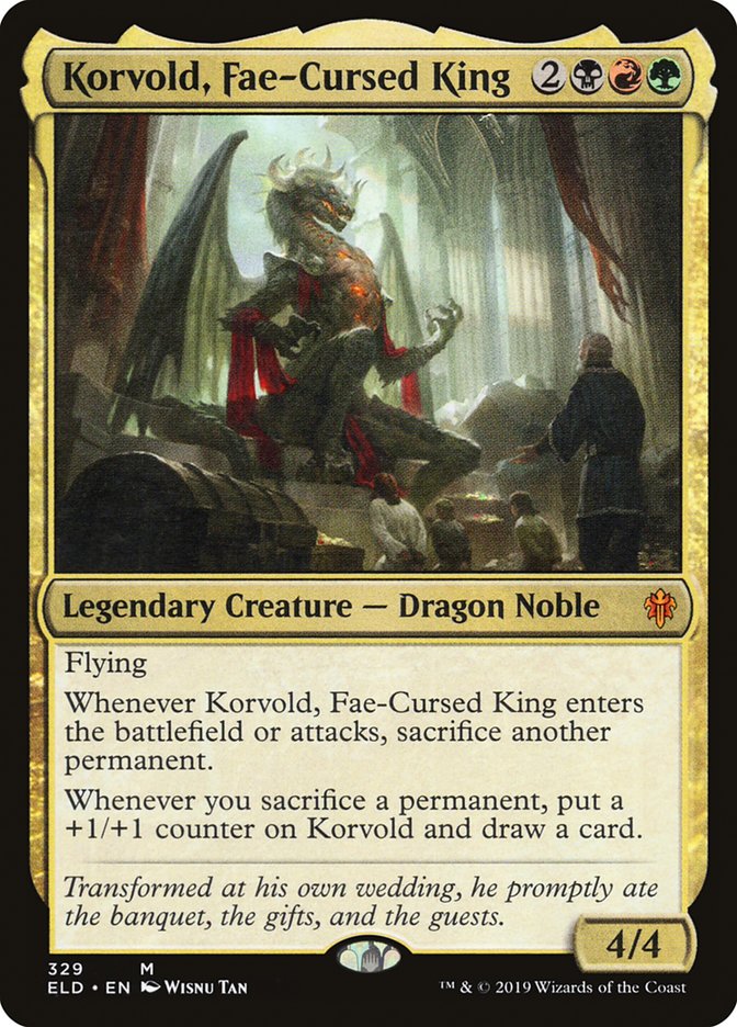 Korvold, Fae-Cursed King [Throne of Eldraine] | North Game Den