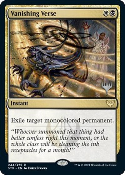 Vanishing Verse (Promo Pack) [Strixhaven: School of Mages Promos] | North Game Den