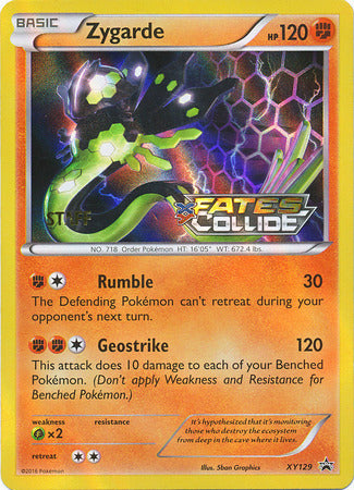 Zygarde (XY129) (Staff) [XY: Black Star Promos] | North Game Den