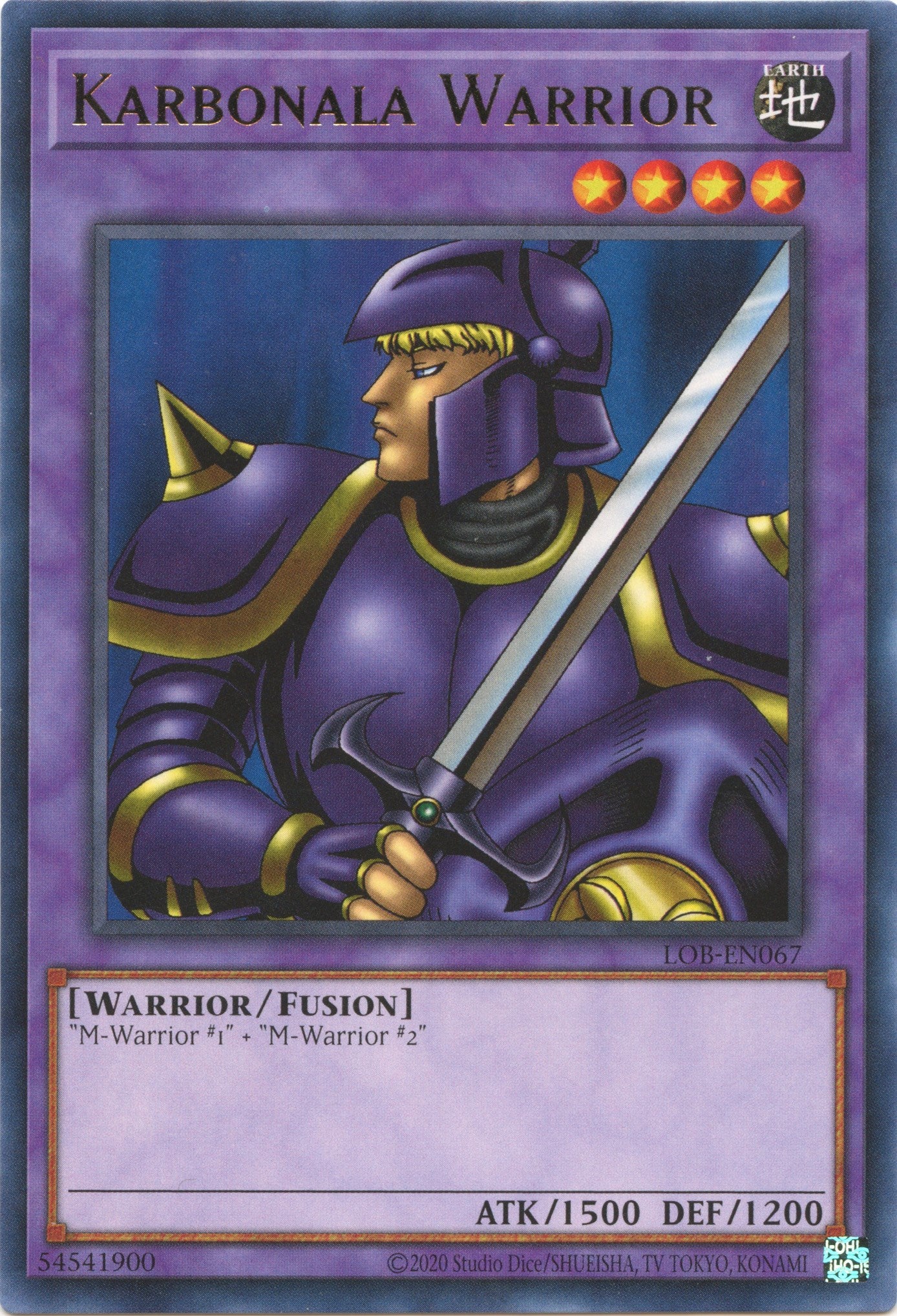 Karbonala Warrior (25th Anniversary) [LOB-EN067] Rare | North Game Den