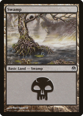 Swamp (34) [Duel Decks: Phyrexia vs. the Coalition] | North Game Den