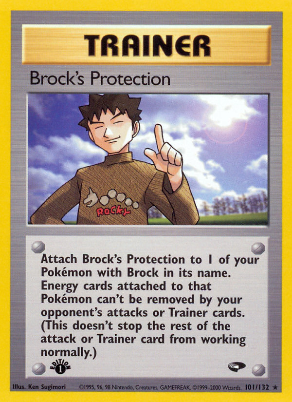 Brock's Protection (101/132) [Gym Challenge 1st Edition] | North Game Den