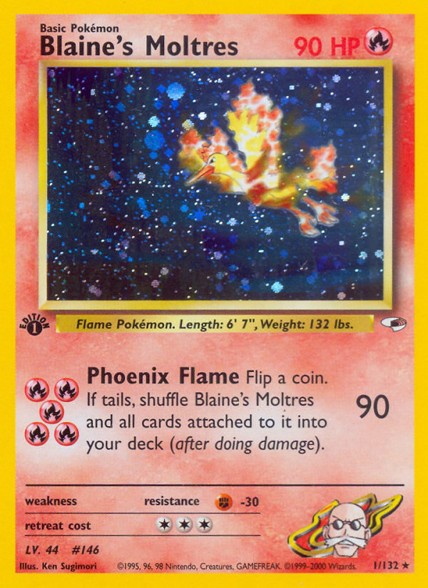 Blaine's Moltres (1/132) [Gym Heroes 1st Edition] | North Game Den